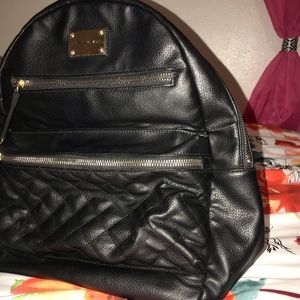 Adrienne Vittadini Backpack - Black Leather